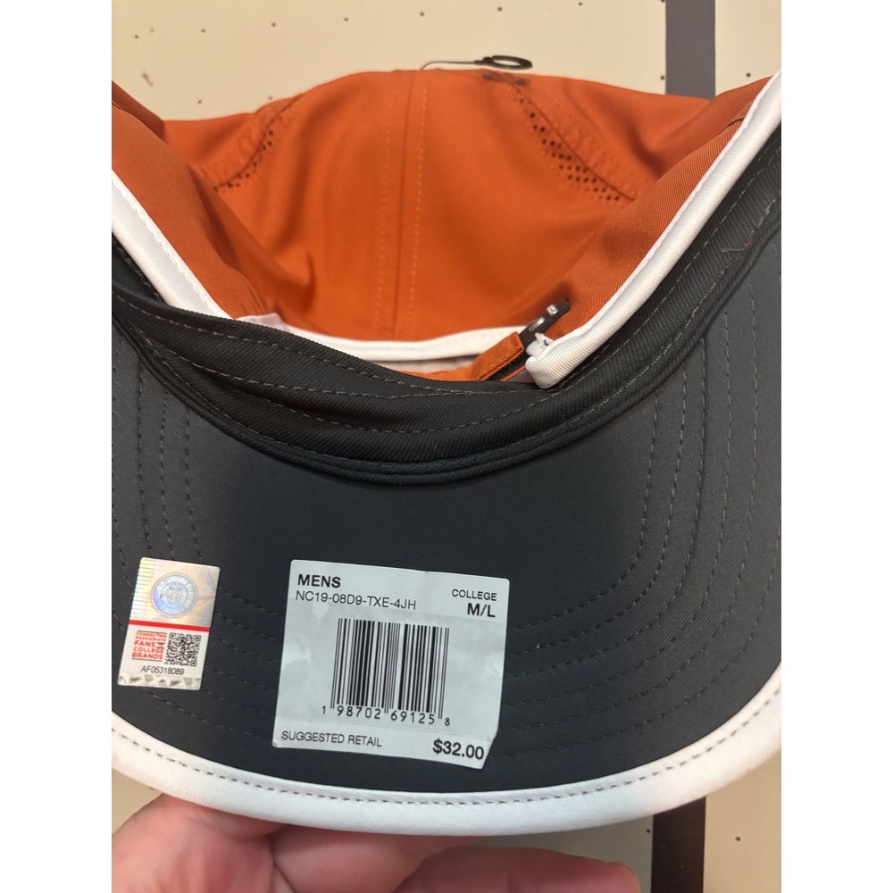 Nike Texas Longhorns Dri-FIT Club Cap Burnt Orange On-Field Hat - Picture 3 of 5